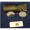 Image 1 : 1904 EYE GLASSES IN ORIGINAL LEATHER CASE FROM T.W. NOLTE & CO, VICTORIA BC