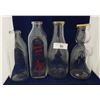 Image 1 : FOUR VINTAGE MILK BOTTLES