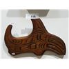 Image 1 : VINTAGE NATIVE CARVED WHALE WALL PLAQUE