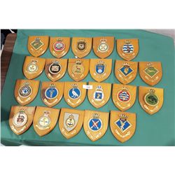 APPROX 22 NAVY/MILITARY CRESTS