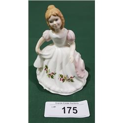 SMALL ROYAL DOULTON DECEMBER FIGURINE