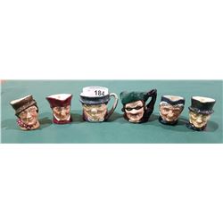 LOT OF 6 ROYAL DOULTON CHARACTER JUGS