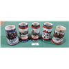 Image 1 : LOT OF 5 COLLECTIBLE BUDWEISER BEER STEINS