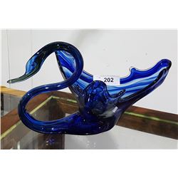 LARGE ART GLASS SWAN