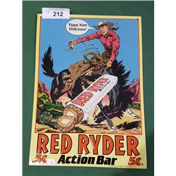 RED RYDER CHOCOLATE BAR TIN SIGN