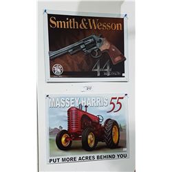 SMITH & WESSON & MASSEY TRACTOR SST SIGNS