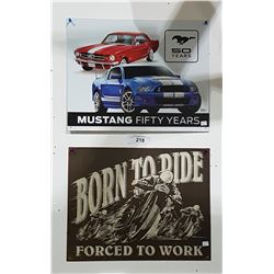 MUSTANG & BORN TO RIDE SST SIGNS