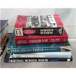 LOT OF 5 VINTAGE CAR MANUALS & BOOKS