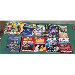 LOT OF COLLECTIBLE STAR TREK BOOKS & MAGAZINES