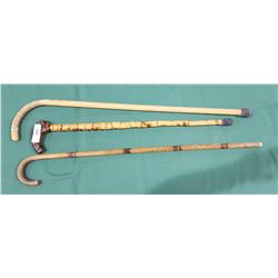 3 VINTAGE WALKING STICKS/CANES