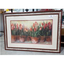 DECORATIVE PRINT OF TULIPS