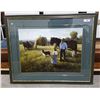 Image 1 : ROBERT DUNCAN PRINT TITLED HAYING TIME