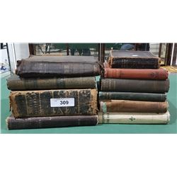 LOT OF 10 ANTIQUE BOOKS