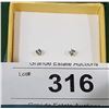 Image 1 : 14KT GOLD BLUE TOPAZ EARRINGS