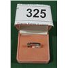 Image 1 : STERLING SILVER BLUE DIAMOND RING