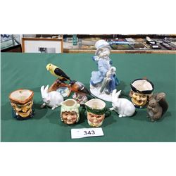 LOT OF 10 PORCELAIN COLLECTIBLES