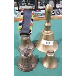 LOT OF 4 BELLS