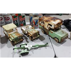 4 PCS OF VINTAGE TONKA TRUCK & JEEPS