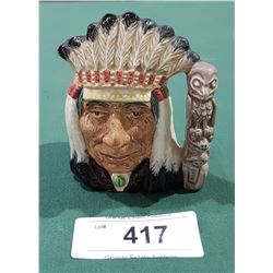 ROYAL DOULTON NORTH AMERICAN INDIAN CHARACTER JUG