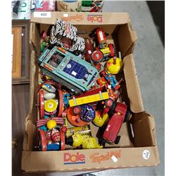 APPROX 20+ PCS OF TIN TOYS