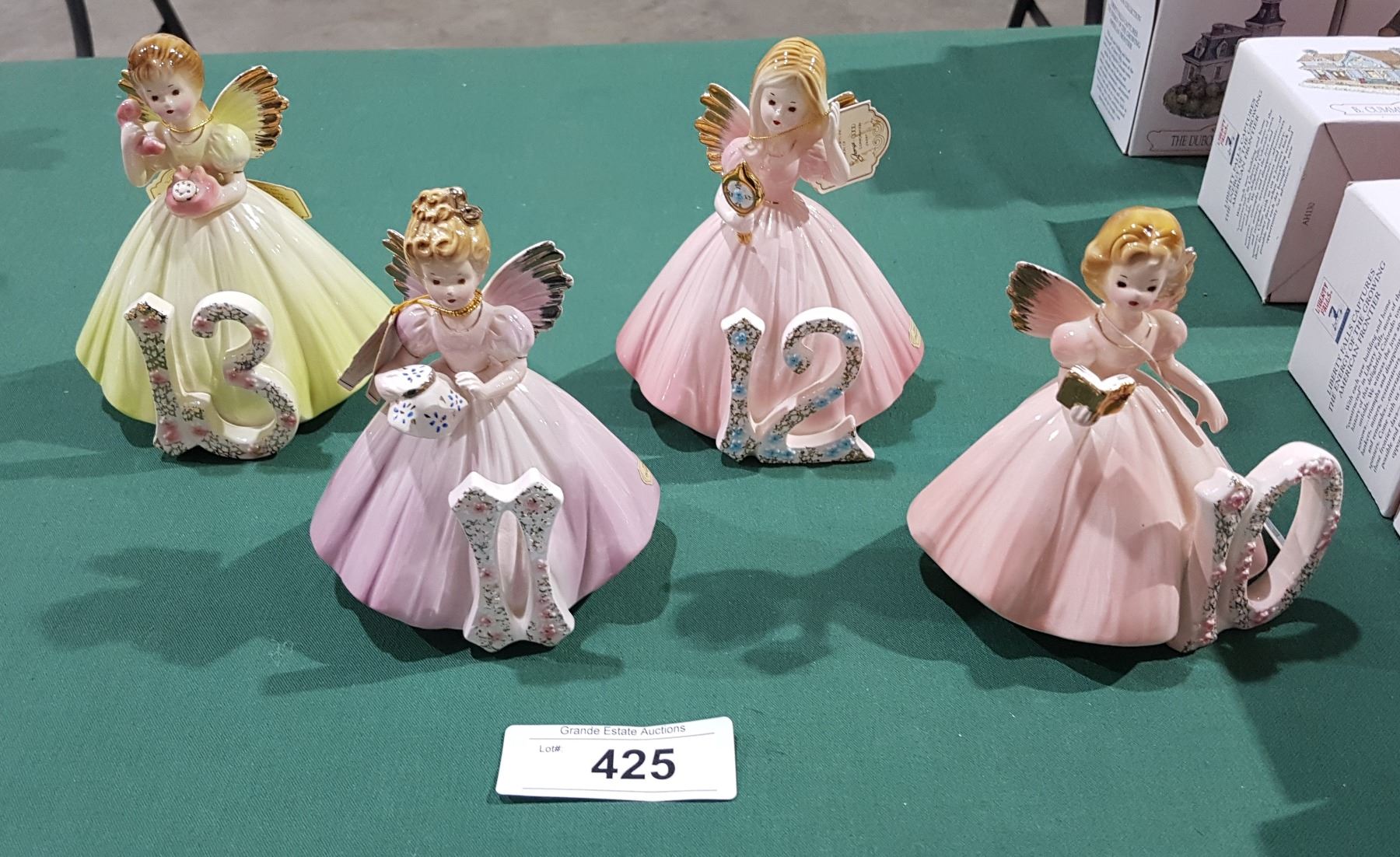 Vintage Josef Originals Birthday angels #4 and #7