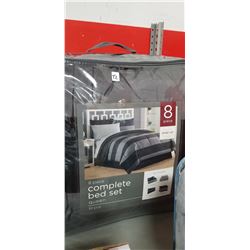 8 piece complete bed set queen