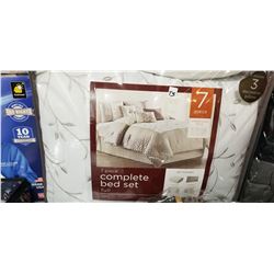 Double complete 7 piece set bed in a bag