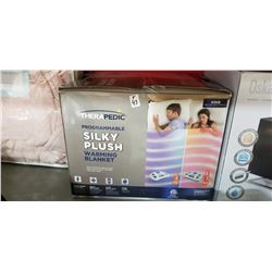 King Size Silky Plush Warming Blanket With 2 Separate settings