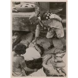 Nagasaki Original Photograph of a Soldier and Casualties by Yosuke Yamahata