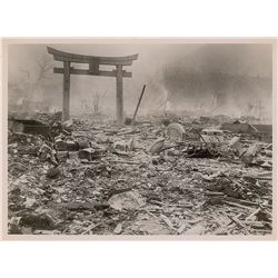 Nagasaki Original Photograph of a Torii Gate by Yosuke Yamahata