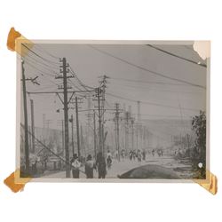 Nagasaki Original Photograph of Telephone Poles by Yosuke Yamahata