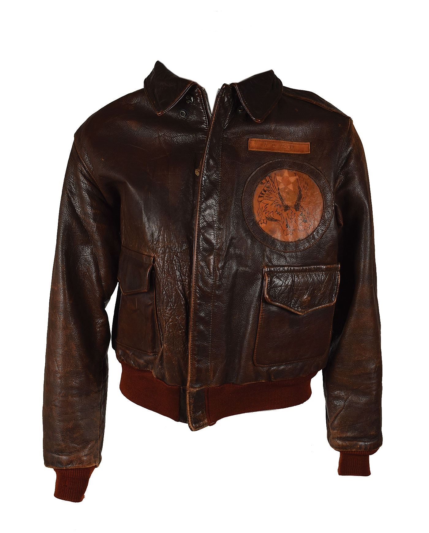 Wwii Usaaf 14th Air Force A 2 Flight Jacket With Unit Patch And