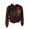 Image 1 : WWII USAAF 14th Air Force A-2 Flight Jacket with Unit Patch and Painted Decorations