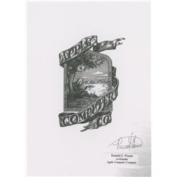 Apple: Ronald Wayne Signed Logo