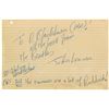 Image 1 : John Lennon Handwritten Note Signed