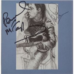 Paul McCartney and David Gilmour Signed Press Pack