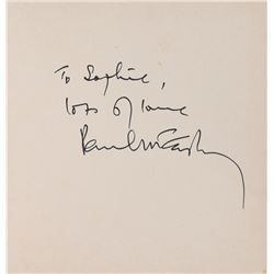 Paul McCartney Signed 1999 Greeting Card