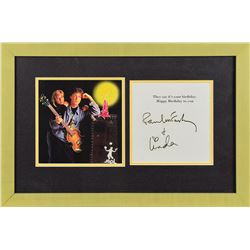 Paul and Linda McCartney Signed Card