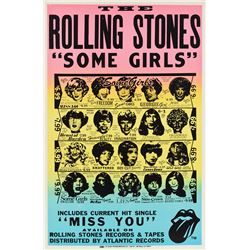 Rolling Stones 1978 Some Girls Promo Poster