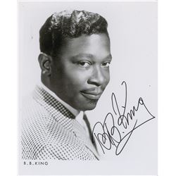 B. B. King Signed Photograph