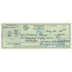 Three Dog Night Set of (3) Signed Checks