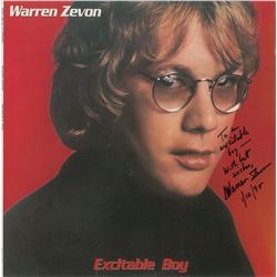 Warren Zevon Signed Album