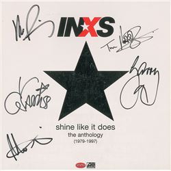 INXS Signed Album Flat