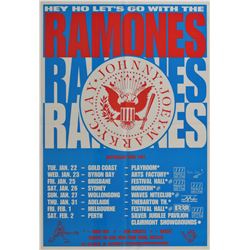 Ramones Australia 1991 Concert Poster