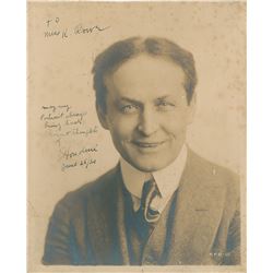 Harry Houdini Signed Photograph