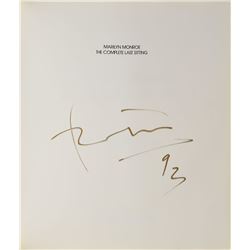 Bert Stern Signed Marilyn Monroe Book