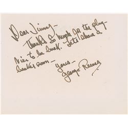 George Reeves Signed Thank You Note