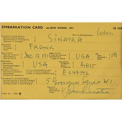 Frank Sinatra Signed Document