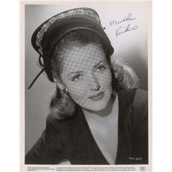 Martha Vickers Signed Photograph