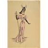 Image 1 : Joan Collins Costume Sketch from The Girl in the Red Velvet Swing